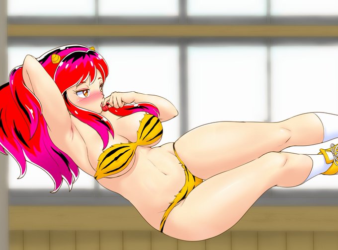 いいふとももの日らしいのでラムちゃん絵再掲。
令和版だけどおっさんにはラムちゃんと言えばムチムチの尻と太ももなんですよね～🥰 