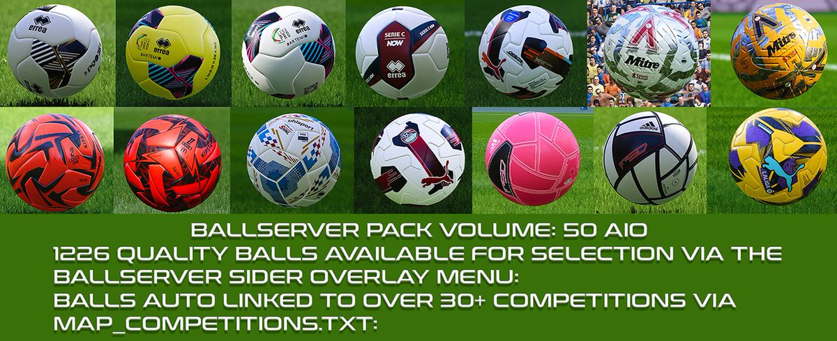 PeSoccerWorld's tweet image. 🎮⚽ ¡Lleva tu #eFootballPES2021 al siguiente nivel! Descarga el BallServer Pack Vol. 50 AIO con 1.226 balones de alta calidad, listos para más de 30 competiciones.

Enlace de descarga GRATIS como siempre, en nuestros canales de WhatsApp y Telegram‼️

- whatsapp.com/channel/0029Va…

-