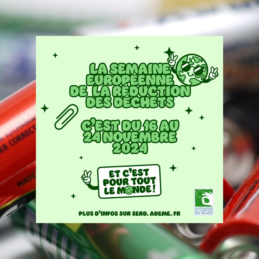 #SERD2024
♻️ Le #recyclage des #piles et #batteries usagées contribue à :
✅ Eviter le gaspillage des métaux
✅ Réduire les déchets ménagers à traiter
✅ Limiter les risques de pollution
📍 Trouvez un point de collecte près de chez vous 👉jerecyclemespiles.com/carte-des-poin…
<a href="/ademe/">ADEME</a>