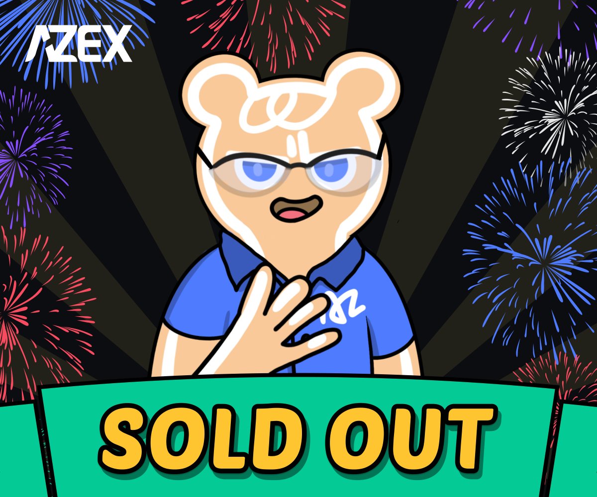 azex_io's tweet photo. SOLD OUT!!!❤️
#AZEx #AZExBear #AZBear #Berachain #NFT #Soldout https://t.co/PXmf4dzajC
