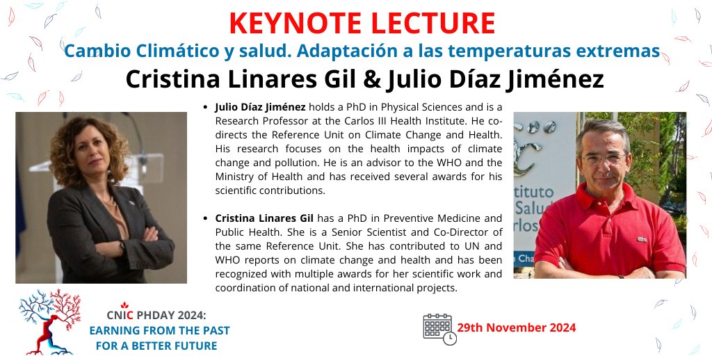 📢🌡️ Climate Change and Health. Adapting to Extreme Temperatures 🌡️📢

Did you know how climate change is impacting our health? 🩺🌍 Join this talk to explore how extreme temperatures affect us and what strategies we can adopt.🔥❄️

The lecture will be given in Spanish