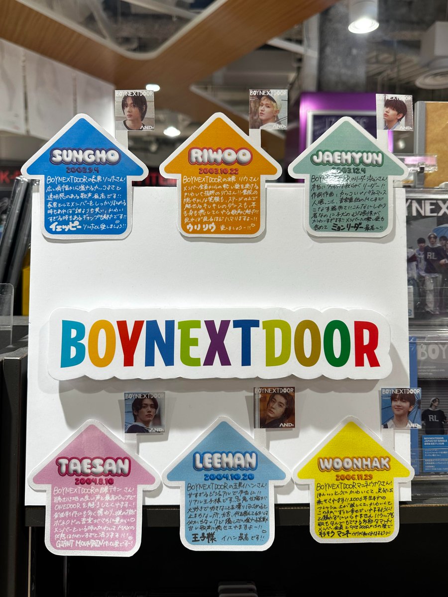 boynextdoor ジェヒョン pop up アクリル、缶バッジほか 2025年最新