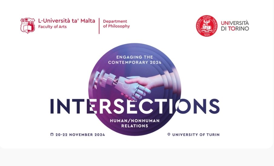 Today Philosophy at UM in collaboration with Universita di Torino kicks off its annual conference. I am very proud to be on the organising committee with Claude Mangion, Niki Young, and Robert Farrugia 
#philosophy #engagingthecontemporary2024 #etc2024philosophy