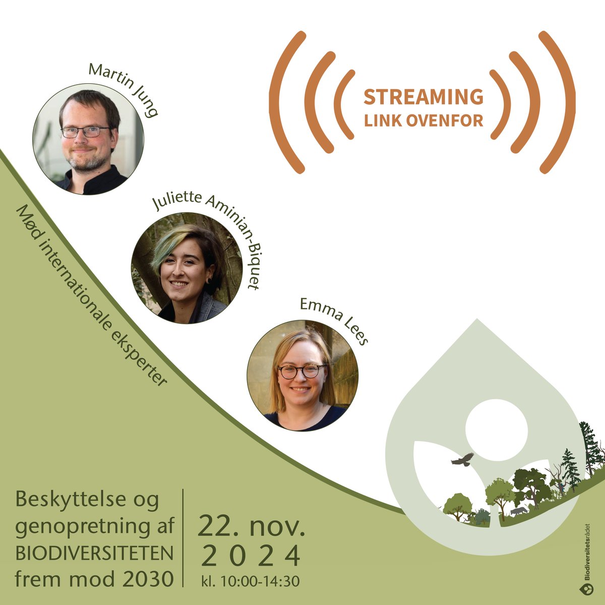 Biodiversitetsrådet (@biodivraad) on Twitter photo På fredag løber vores konference af stablen på Christiansborg, og vi glæder os🙏🌿 <a href="/JeppeBruus/">Jeppe Bruus</a> åbner med fokus på den nye aftale om Grøn Trepart. Mød også førende internationale eksperter. Eventet live-streames her: getvisualtv.net/stream/?biodiv… #dkgreen På fredag løber vores konference af stablen på Christiansborg, og vi glæder os🙏🌿 <a href="/JeppeBruus/">Jeppe Bruus</a> åbner med fokus på den nye aftale om Grøn Trepart. Mød også førende internationale eksperter. Eventet live-streames her: getvisualtv.net/stream/?biodiv… #dkgreen