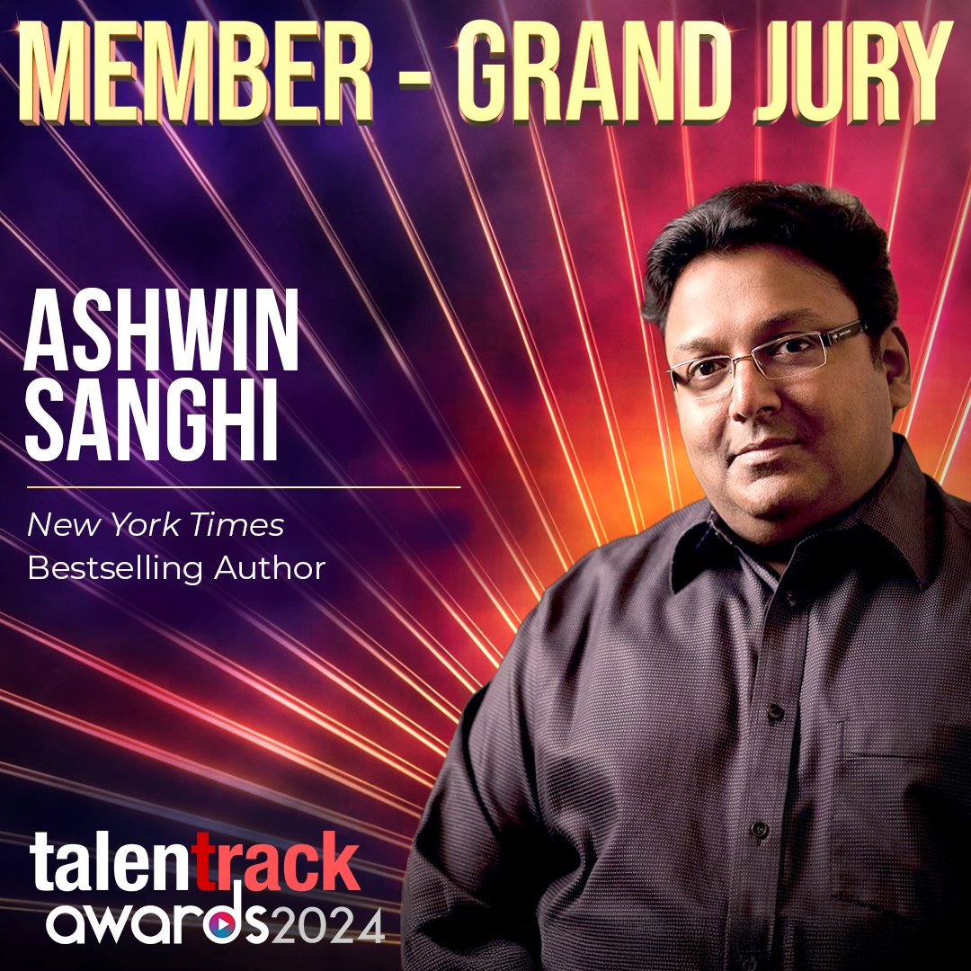 mytalentrack's tweet photo. We are delighted to welcome Ashwin Sanghi (@ashwinsanghi) - New York Times Bestselling Author, as our esteemed member of the Grand Jury for Talentrack Awards 2024.
Learn More - https://t.co/n0z2klSLxX
#Talentrack #TalentrackAwards2024 #OTT #WebSeries #DigitalContent #GrandJury https://t.co/BhB2f85gkW