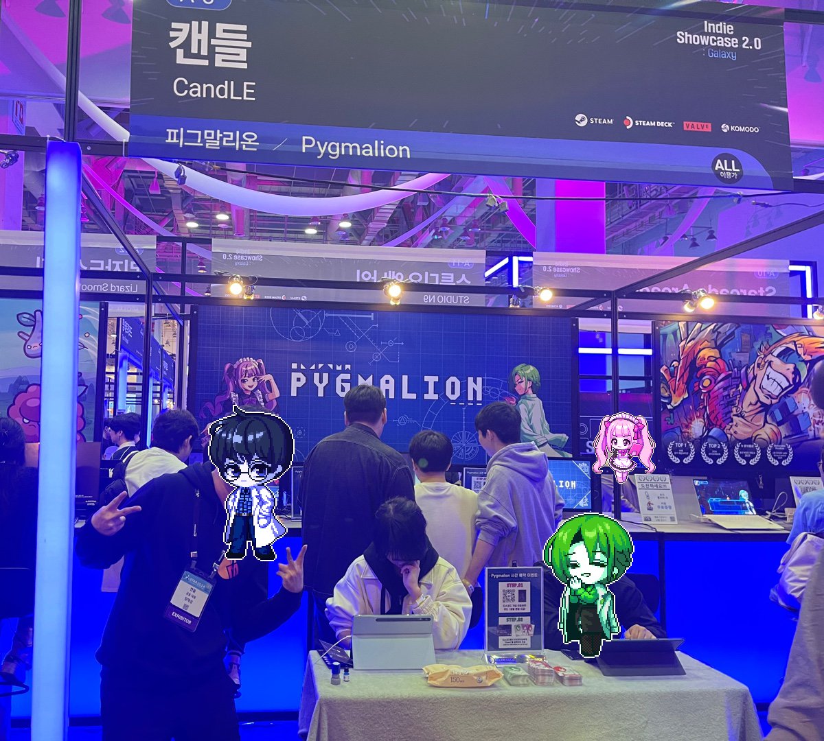 피그말리온 지스타 부스를 마무리하고 후기 글을 올렸습니다!

blog.naver.com/team_candle/22…

저희 부스에 찾아와 주신 모든 분들께 감사 인사를 드립니다.

감사합니다.

캔들은 항상 열려있습니다.🕯️

#GSTAR2024 #지스타 #Pygmalion #CandLE