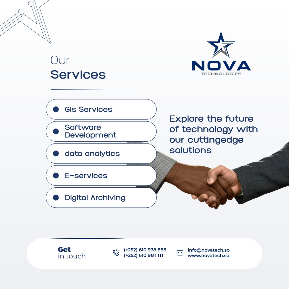 Novatech_so's tweet photo. Explore the future of technology with our cutting-edge solutions.
.

👉 Follow us on 
https://t.co/g57SvBjA2B
https://t.co/5AAb12uX8Z
https://t.co/7KrBLMUC6Z
Let’s embark on this exciting journey together. Your future is about to get a tech upgrade! 💡✨
#Tech #Innovation #FutureOfTech  #DigitalTransformation #TechLaunch #Innovation #NovaTechnologies #StayTuned #GameChanger