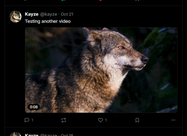 howlbyte's tweet photo. Auto playing videos (via setting), muted until interacted with, and a custom video player! The final length limit isn't fully decided, but there will be ways to increase it as well. https://t.co/8uMhPrDoGa