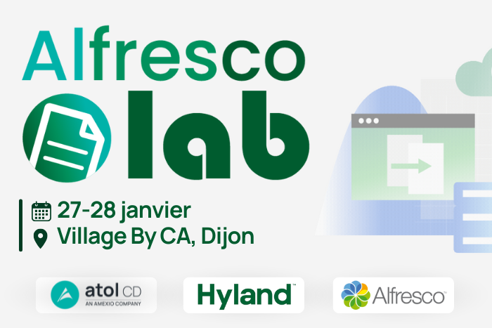 Atol CD lance son tout premier Alresco’lab : fusion entre les Clubs Utilisateurs Alfresco et Suite Démat’Marchés !
📍Village by CA, Dijon 21000
📅 27 et 28 janvier
🔗 Inscrivez-vous dès maintenant : atol.cd/89
#AlfrescoLab #GED #ECM #TransformationNumérique <a href="/Hyland/">Hyland</a>