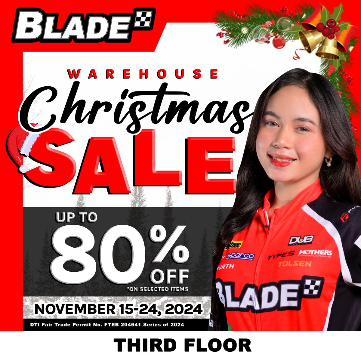 MarketMarketBGC's tweet image. IT'S @BladeAutoCenter's LAST SALE OF THE YEAR! 🥳

Avail their exclusive promos for the last time this year until November 24, 2024 only! Don't miss this chance, visit them on the 3/F now! 🏎️

#BladePH #BladeAutoCenter #ItsBladeItsBetter
#FunInTheFinds #iLoveMarketMarket