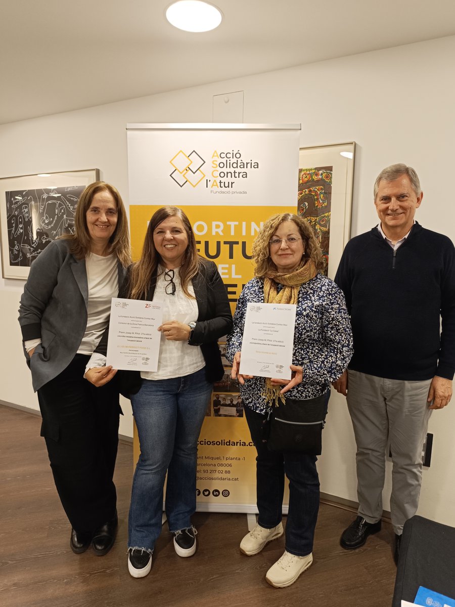 Enhorabona a les entitats guanyadores dels #PremisPiñol2024, que aquest any han estat @BonaVoluntat en la categoria de Trajectòria i el projecte Esimperfect d'<a href="/espigoladors/">Espigoladors</a> en la d'Innovació.

Estem desitjant conèixer la vostra feina i saber quin impuls us dona aquest guardó💪🏆