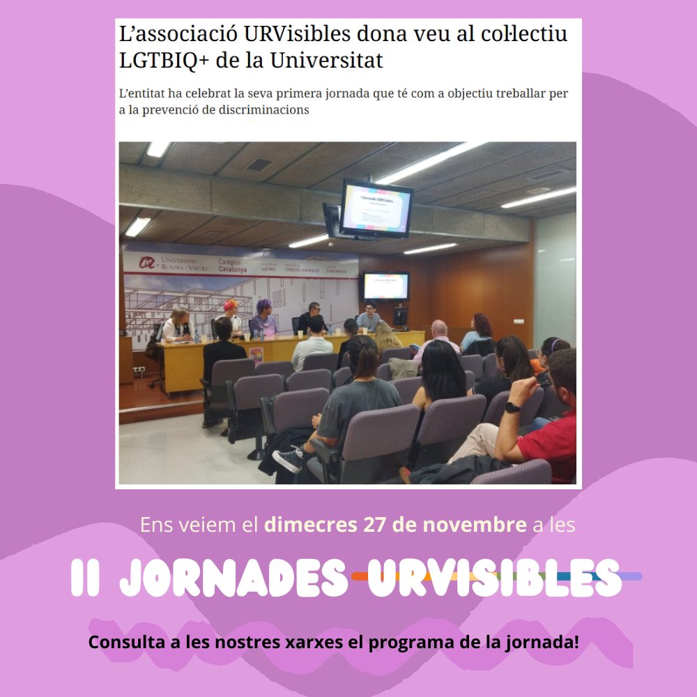 Anima’t a venir a les segones jornades Urvisibles !