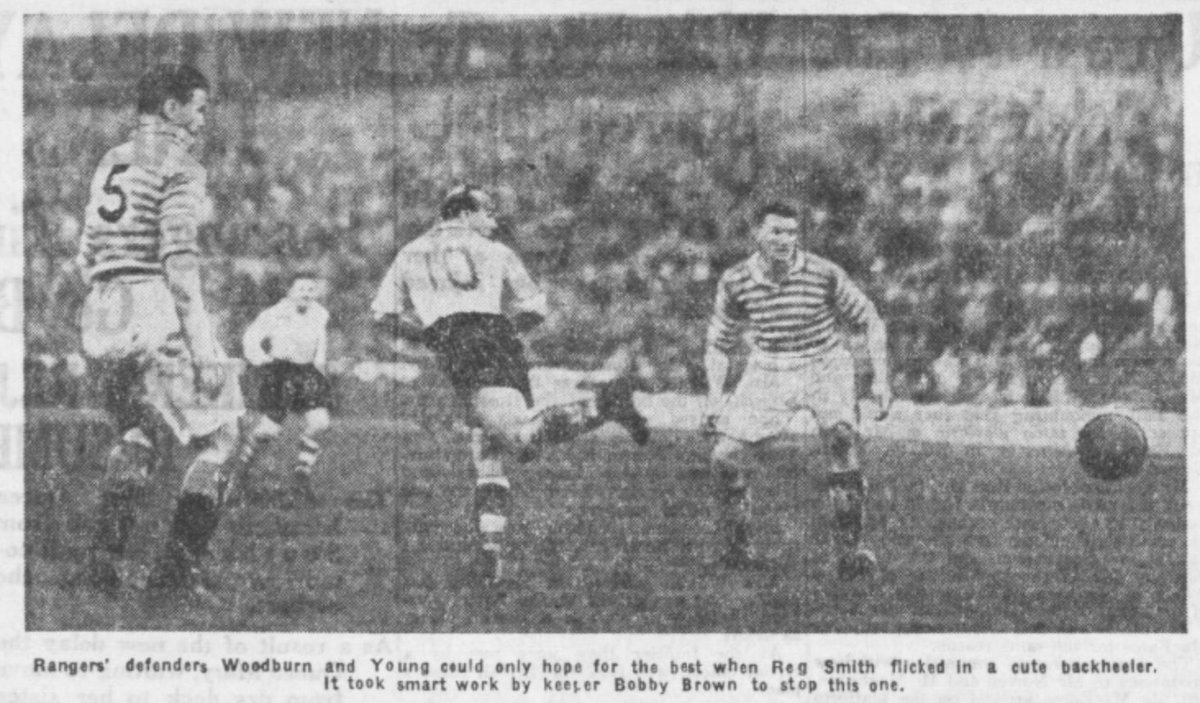 NoMovingOn's tweet photo. Dominant Raith Rovers reached the League Cup final OTD in 1948, beating fellow Division B team Hamilton 2-0 at a wet and windy Celtic Park.

Jimmy Ellis, after Francis Joyner headed on Tommy Brady’s lob, and Willie Penman clinched a March final date with Rangers. Crowd 16,751. https://t.co/ubJBQU4veA
