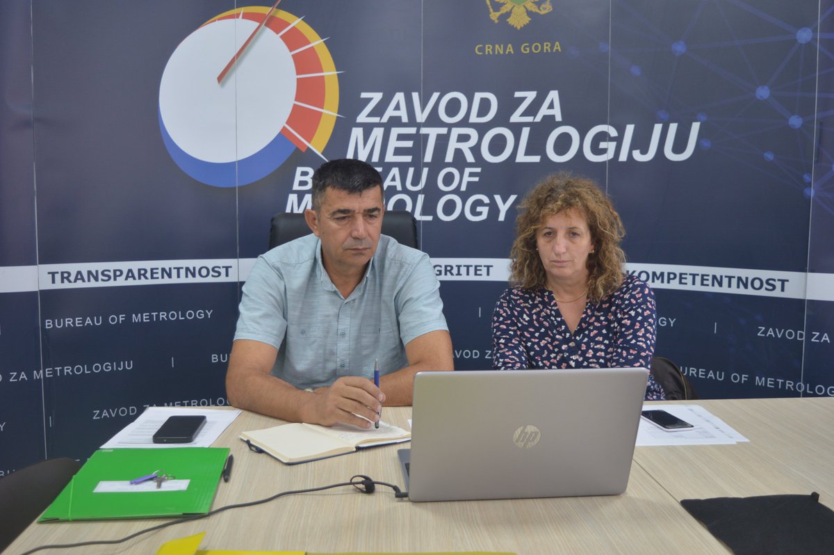 📏 📌  Rukovoditeljka Laboratorije za dužinu Gordana Pješčić i pomoćnik direktorice Zavoda za metrologiju Tomo Božović pratili su on-line sastanak Tehničkog komiteta za dužinu Evropskog udruženja nacionalnih metroloških instituta (EURAMET TC-L). 
🔗 metrologija.me/euramet-tehnic…
