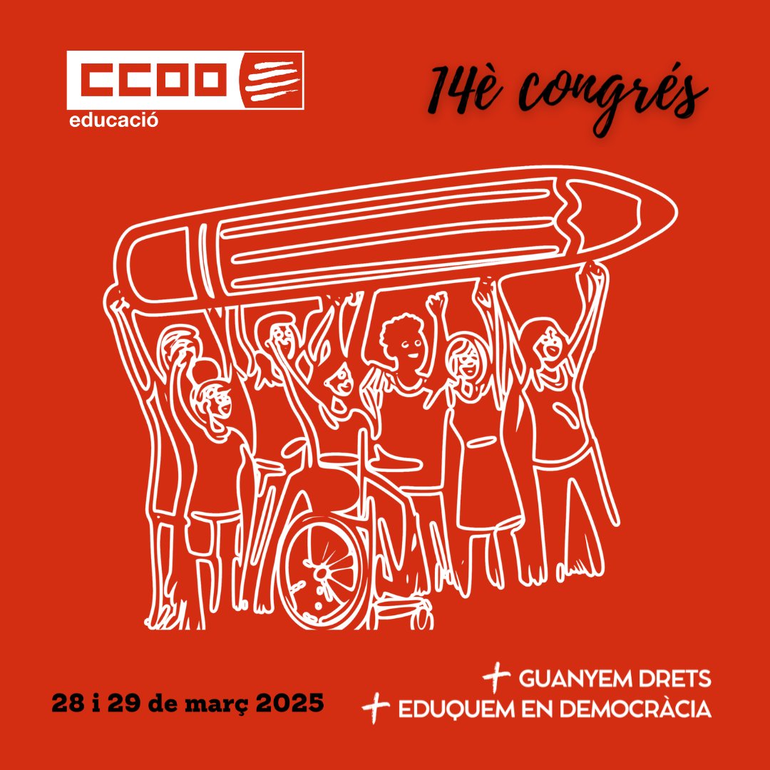 CCOOeducacio's tweet photo. "Al nostre congrés estem produint un pla d’acció per  recuperar la democràcia als centres i aconseguir millors condicions laborals per al conjunt de professionals de l'educació" 
@nunez_edu presenta els grans eixos del 14è congrés de @CCOOeducacio https://t.co/gpo4hlndVi https://t.co/FAoD4qkm3p