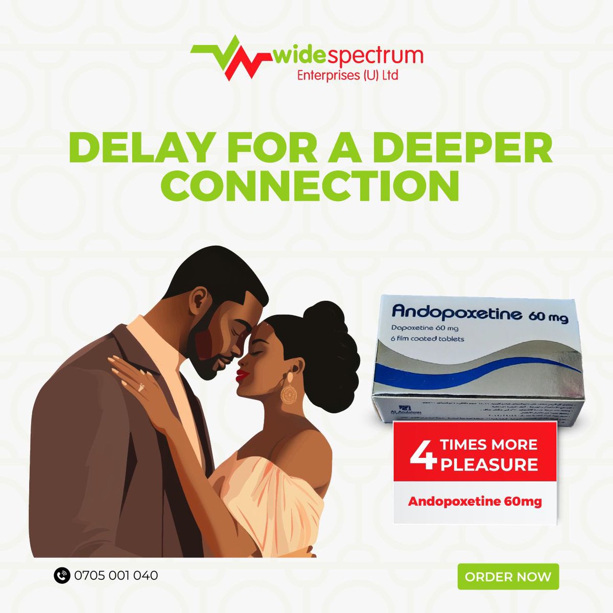 WideSpectrumUg's tweet photo. Unlock your confidence and take your intimacy to the next level with Andopoxetine. Discover the power of better connection and satisfaction. #EnhanceYourExperience #ConfidenceBoost #BetterIntimacy” https://t.co/eO8CDBWYAf