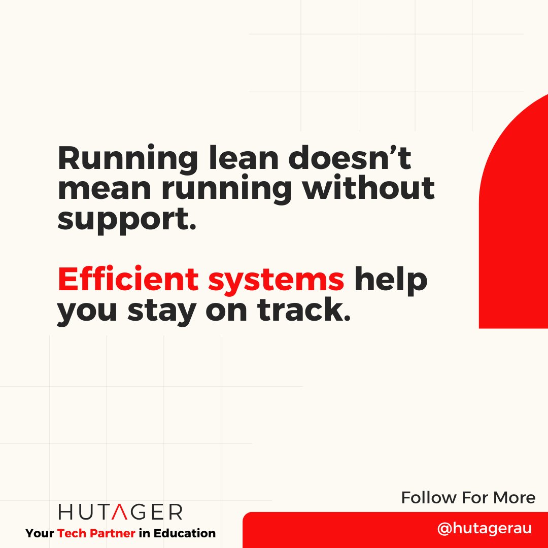 hutager_au's tweet photo. Running lean shouldn’t mean running alone. At Hutager, we’re here to back your institution with smart, efficient systems that keep you moving forward, seamlessly and stress-free. Let's partner up for better tech.

#HutagerAU #techsupportservices #techsupportforeducation https://t.co/tZVo9PMfQh