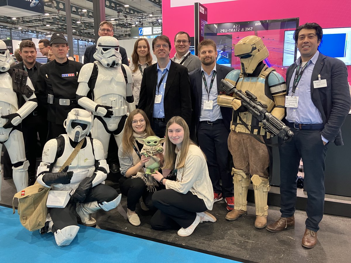 Visit from distant galaxies at the #SpaceTechExpo in Bremen!

At the booth of Fraunhofer Aviation and Space, we are showcasing our space observation radars GESTRA and TIRA - radars to protect us from the dangers of space. Unfortunately, we overlooked the imperial stormtroopers.😲