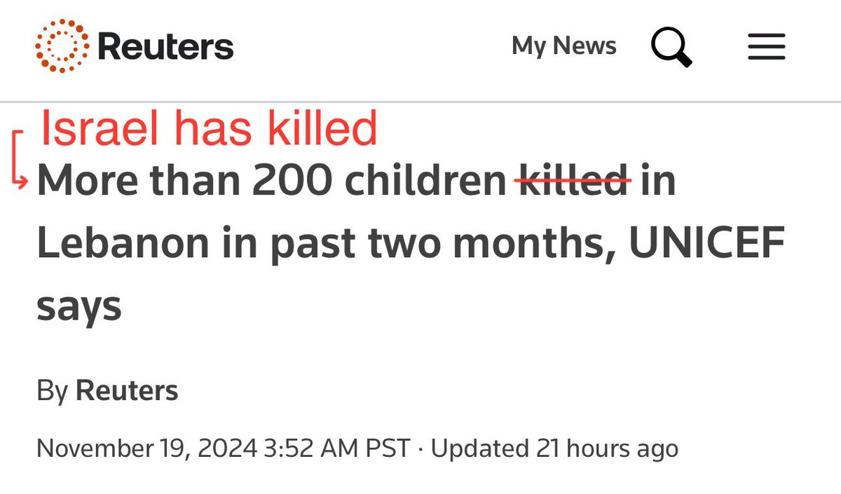 Who is killing children in Lebanon?