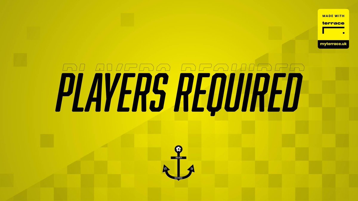hitower1984's tweet photo. Anchor are on the lookout for some new faces to bolster the squad with a few lads unable to commit every Sunday 

If you have 11s experience and you are fit then get in touch with Michael Leith or drop us a PM 

Cheers ⚓️ https://t.co/NHUvRPiMD9