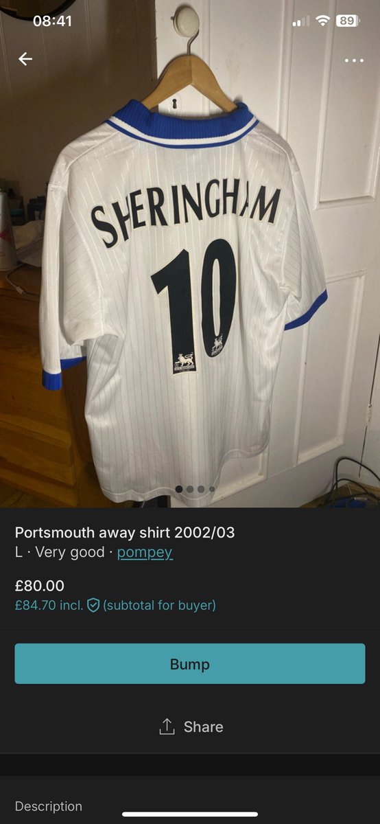 Selling a Sheringham shirt on Vinted. Open to offers #pompey 

<a href="/PompeyNewsNow/">PompeyNewsNow🎙PO4cast</a> 
<a href="/TicketsPompey/">Pompey Ticket News</a>