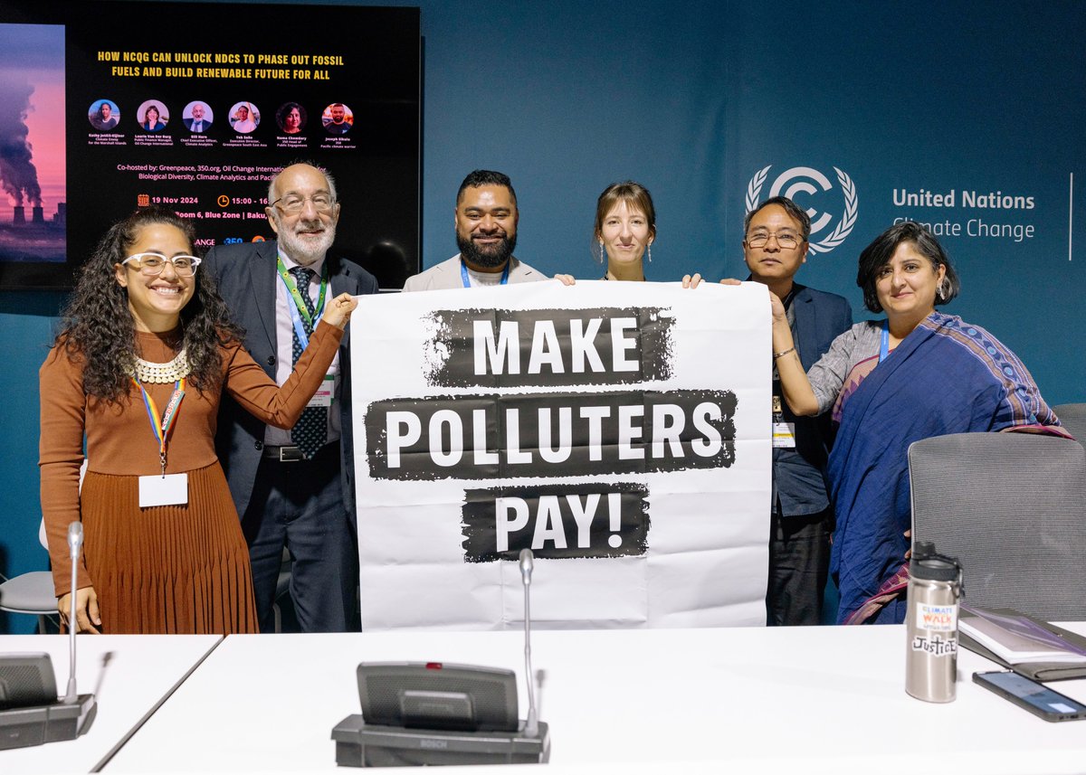 350 dot org (@350) on Twitter photo 1/ Yesterday at #COP29, we joined <a href="/PriceofOil/">Oil Change International</a>, @greenpeace, <a href="/CA_Latest/">Climate Analytics</a> & the Marshall Islands climate envoy to demand global leaders enact a fair, rapid & equitable fossil fuel phaseout alongside robust financial support that prioritizes the countries & communities most affected 1/ Yesterday at #COP29, we joined <a href="/PriceofOil/">Oil Change International</a>, @greenpeace, <a href="/CA_Latest/">Climate Analytics</a> & the Marshall Islands climate envoy to demand global leaders enact a fair, rapid & equitable fossil fuel phaseout alongside robust financial support that prioritizes the countries & communities most affected