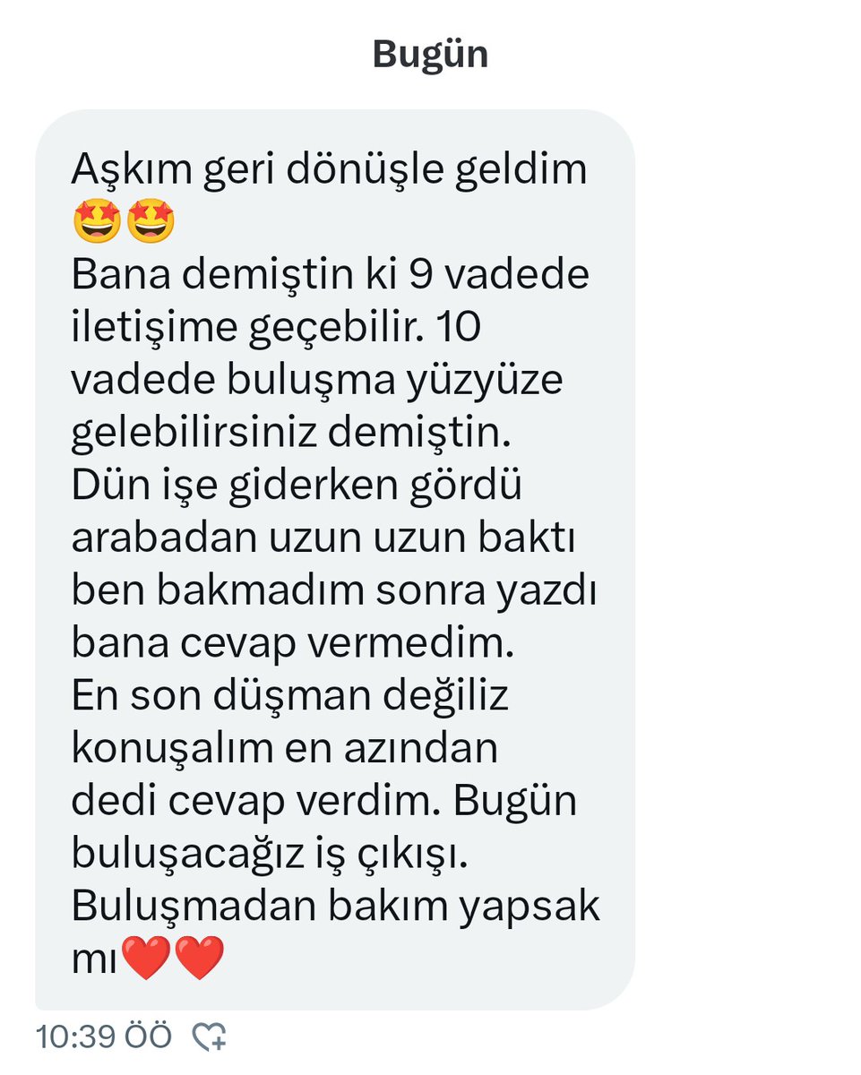 Geri dönüş memnuniyeti 🌼