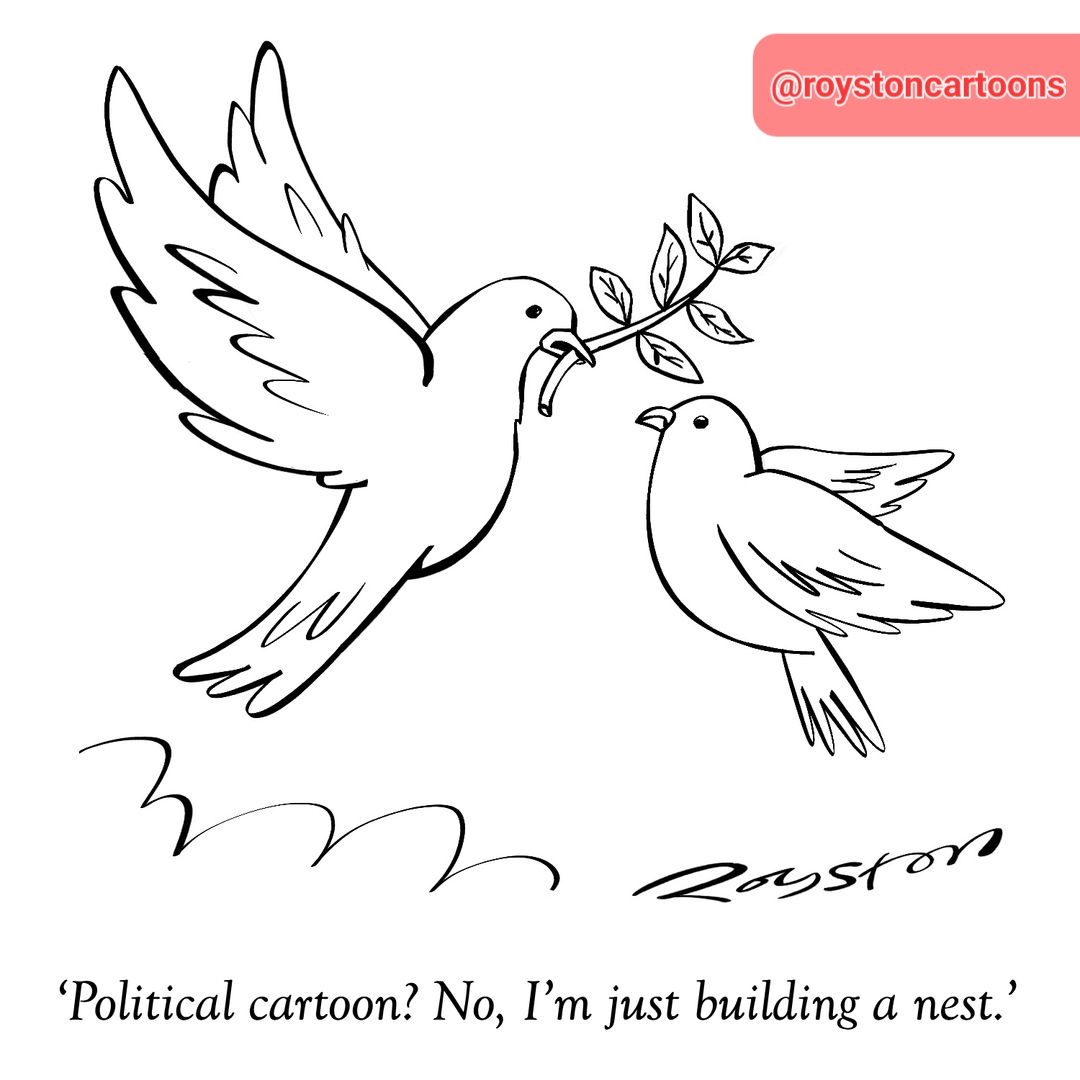 I've got a cartoon in the 2024 Political Cartoon of the Year Awards that is taking the piss out of political cartoons. Very meta, as the kids probably don't say any more. It originally appeared in The Spectator. You can vote for it here if you like: ellwoodatfield.com/cartoon-of-the…