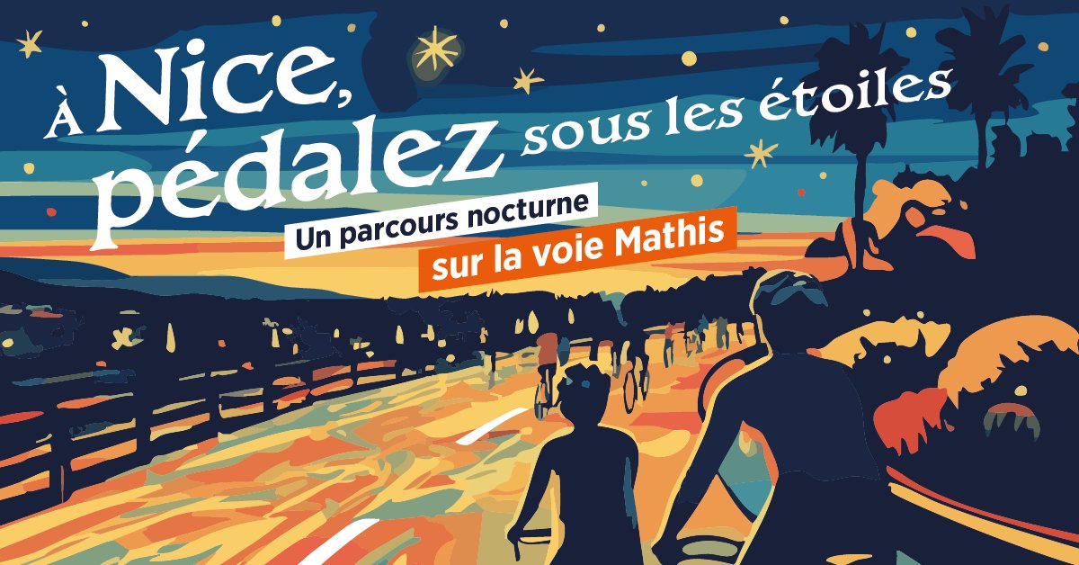 ✨ Enfilez vos plus belles baskets, c'est parti pour une soirée magique sous les étoiles et à vélo s'il vous plaît !

🚴‍♀️ Le 30 novembre, la voie Mathis sera entièrement réservée aux cyclistes entre Magnan et l'entrée du Tunnel Lyautey !

nicecotedazur.org/actualites/bal…

#NiceCotedAzur