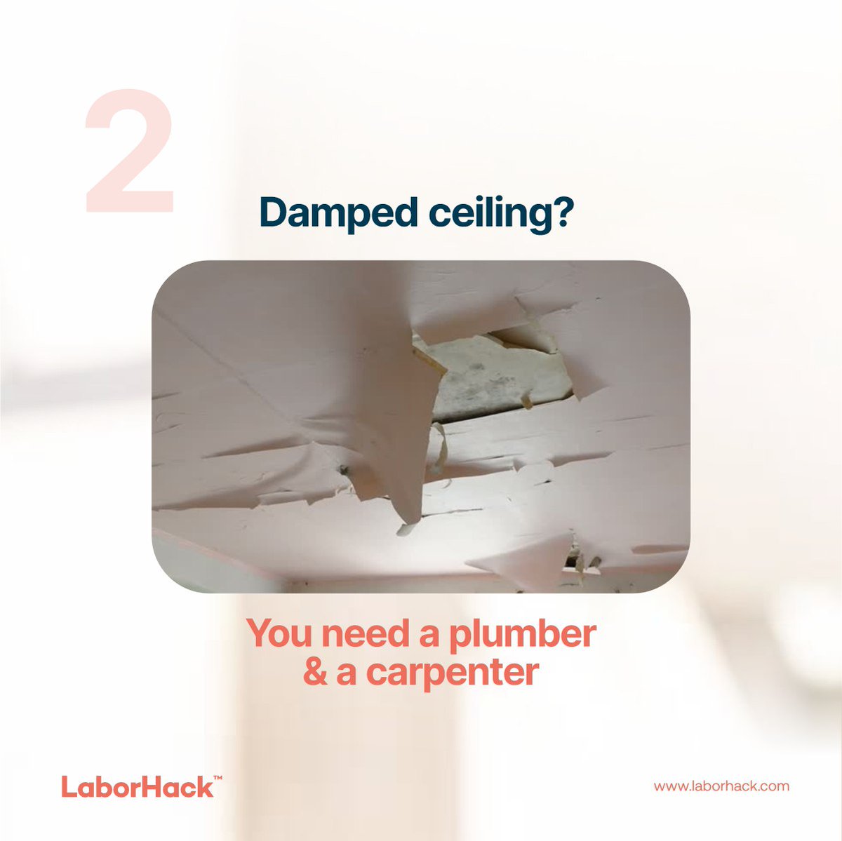 Laborhack_ng's tweet image. Avoid piling up home repair issues.

Visit LaborHack.com to hire skilled and well-vetted artisans.

#laborhack #repairissues #maintenance #hireapro #HomeImprovement #acmaintenance #plumbingrepair #carpentrywork #tilingwork