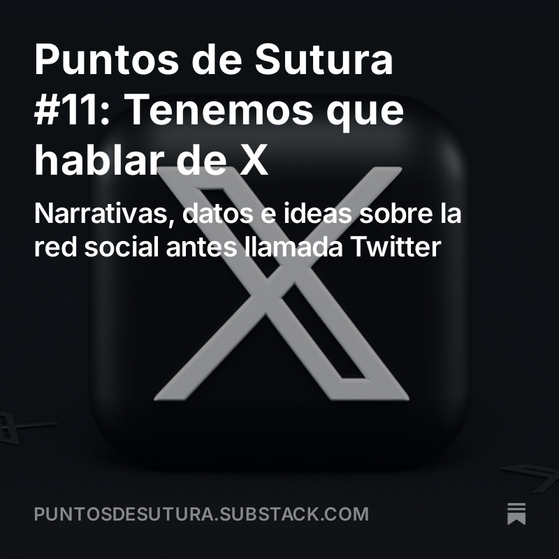 Miquel Urmeneta Arbusà (@miquel_urmeneta) on Twitter photo Entender el debate s/ #X #Twitter requiere unir #narrativas, #datos e #ideas.
Aquí aportaciones de
—periodistas (<a href="/CarmelaRios/">Carmela Ríos🕊🇪🇺</a> <a href="/eduardosuarez/">Eduardo Suárez</a> <a href="/maldita/">Maldita.es</a>)
—investigadores (<a href="/cscolari/">Carlos A. Scolari</a> Justel <a href="/e_ariadna/">Ariadna Fernández</a> <a href="/mariavmas/">María Victoria-Mas</a> <a href="/ivanlacasa/">Ivan Lacasa-Mas</a> <a href="/_HGZ_/">Homero Gil de Zúñiga</a> Bimber)
Link abajo👇
#newsletter #PUNTOSdeSUTURA Entender el debate s/ #X #Twitter requiere unir #narrativas, #datos e #ideas.
Aquí aportaciones de
—periodistas (<a href="/CarmelaRios/">Carmela Ríos🕊🇪🇺</a> <a href="/eduardosuarez/">Eduardo Suárez</a> <a href="/maldita/">Maldita.es</a>)
—investigadores (<a href="/cscolari/">Carlos A. Scolari</a> Justel <a href="/e_ariadna/">Ariadna Fernández</a> <a href="/mariavmas/">María Victoria-Mas</a> <a href="/ivanlacasa/">Ivan Lacasa-Mas</a> <a href="/_HGZ_/">Homero Gil de Zúñiga</a> Bimber)
Link abajo👇
#newsletter #PUNTOSdeSUTURA