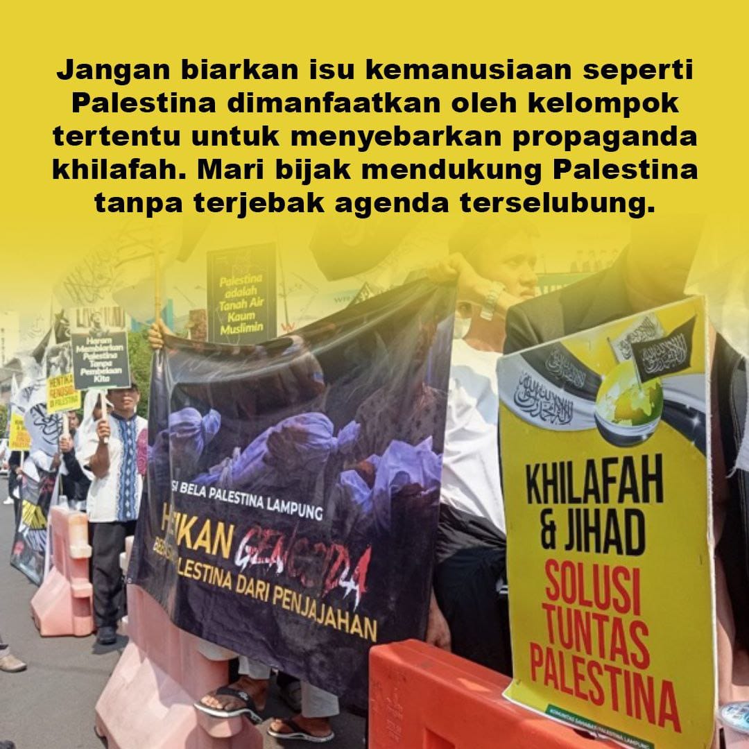 s3mut1reng's tweet image. Jadi, apa yg mereka lakukan tidak ada nilai signifikansinya bg perjuangan Palestina untuk merdeka. Justru sebaiknya, apa yg mereka lakukan cenderung memperkeruh suasana dan menambah pelik persoalan yg sudah ada.

Mari bijak mendukung Palestina, tanpa terjebak agenda terselubung.