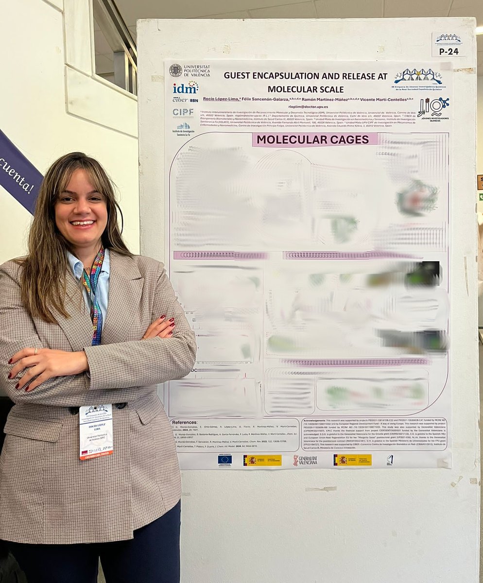 Vicente Martí Centelles👨🏻🔬⚗️🧪 (@vtemarticent) on Twitter photo This week Rocío Lopez <a href="/rllima1995/">Rocio Lopez</a> and <a href="/FioriniGuille/">Guillermo Luciano Fiorini</a> are presenting the advances of the projects on #MolecularCages for biological applications that we are developing at <a href="/IDM_UPV_UV/">IDM</a> <a href="/UPV/">Universitat Politècnica de València</a> at the <a href="/JovenesQuimicos/">Jóvenes Investigadores Químicos (JIQ-RSEQ)</a> <a href="/RSEQUIMICA/">RSEQ</a> conference
Well done team! This week Rocío Lopez <a href="/rllima1995/">Rocio Lopez</a> and <a href="/FioriniGuille/">Guillermo Luciano Fiorini</a> are presenting the advances of the projects on #MolecularCages for biological applications that we are developing at <a href="/IDM_UPV_UV/">IDM</a> <a href="/UPV/">Universitat Politècnica de València</a> at the <a href="/JovenesQuimicos/">Jóvenes Investigadores Químicos (JIQ-RSEQ)</a> <a href="/RSEQUIMICA/">RSEQ</a> conference
Well done team!