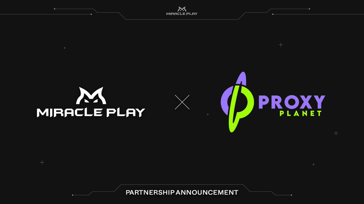miracleplaygg's tweet photo. Partnership Announcement 🚀
Miracle Play is proud to partner with ProxyPlanet!

ProxyPlanet is a global consulting firm specializing in Esports and gaming, with a proven track record of fostering industry growth in regions like MENA and Central Asia. Their expertise in creating sustainable esports ecosystems aligns perfectly with Miracle Play's vision.

Through this partnership, Miracle Play aims to expand its global network and strengthen its presence in emerging markets, delivering richer gaming experiences to players worldwide. ✨

Stay tuned as Miracle Play and ProxyPlanet pave the way for a new era of Esports! 

#MiraclePlay #ProxyPlanet #Partnership
