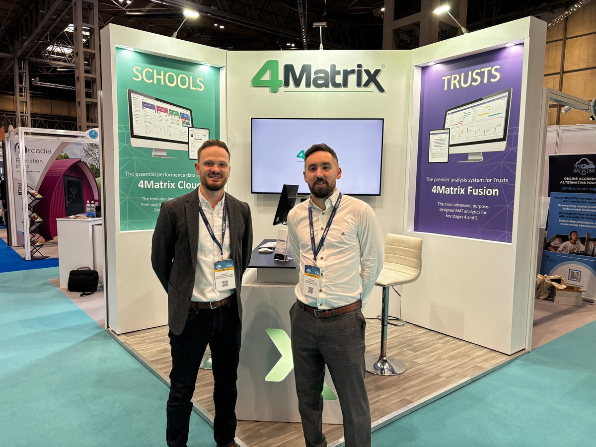We are exhibiting at the Schools &amp; Academies Show at the NEC, Birmingham Today. Come along and meet the team and see 4Matrix Cloud in action! #SAAShow