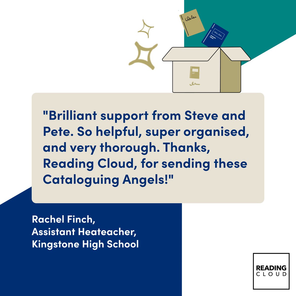 Thank you to Kingstone High School for the wonderful feedback on our recent face-to-face cataloguing day! 📖

Our team was on-site to catalogue 400+ books into their Library Management System. It's great to support new libraries get set up.

Learn more: okt.to/rYzIvW
