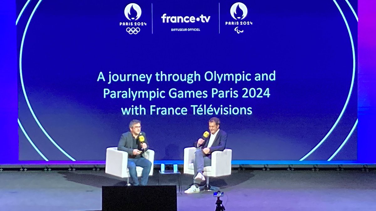 francetvpro's tweet photo. @SportsPro l @francetvsport 

🗣️ Ce matin @LaurentEric Le Lay présent au #SPMadrid24 pour témoigner de l'engagement historique de @FranceTV pour les Jeux Olympiques et Paralympiques de #Paris2024  🇫🇷 https://t.co/UfQ8q1PvaG
