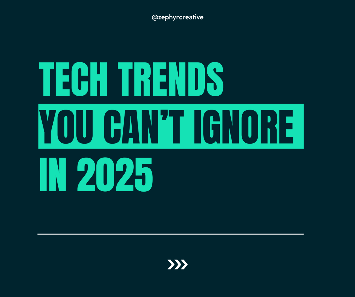 Zephyr_Creativ's tweet photo. 2025’s top tech trends are here:

✅ AI = smarter automation
✅ Blockchain = transparent trust
✅ Cloud = next-level speed &amp; scalability

These innovations are driving digital growth. How is your business adapting?

Let’s shape the future together!

#TechTrends #DigitalGrowth https://t.co/LDBPPMv7lo