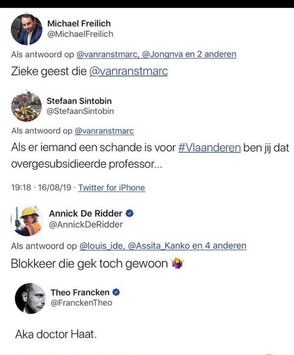 Deopiniemaker's tweet photo. Dronkenschap.Bloembakpissen.
Mensenhandel faciliteren.Domme voorspellingen.Haatberichten.
Foute NeoNazi vrienden.
En toch blijft men Francken opvoeren als expert.@deafspraaktv
@vrtnws @terzaketv @VTMNIEUWS @demorgen @HLN_BE @tijd https://t.co/okfV7T5mDg