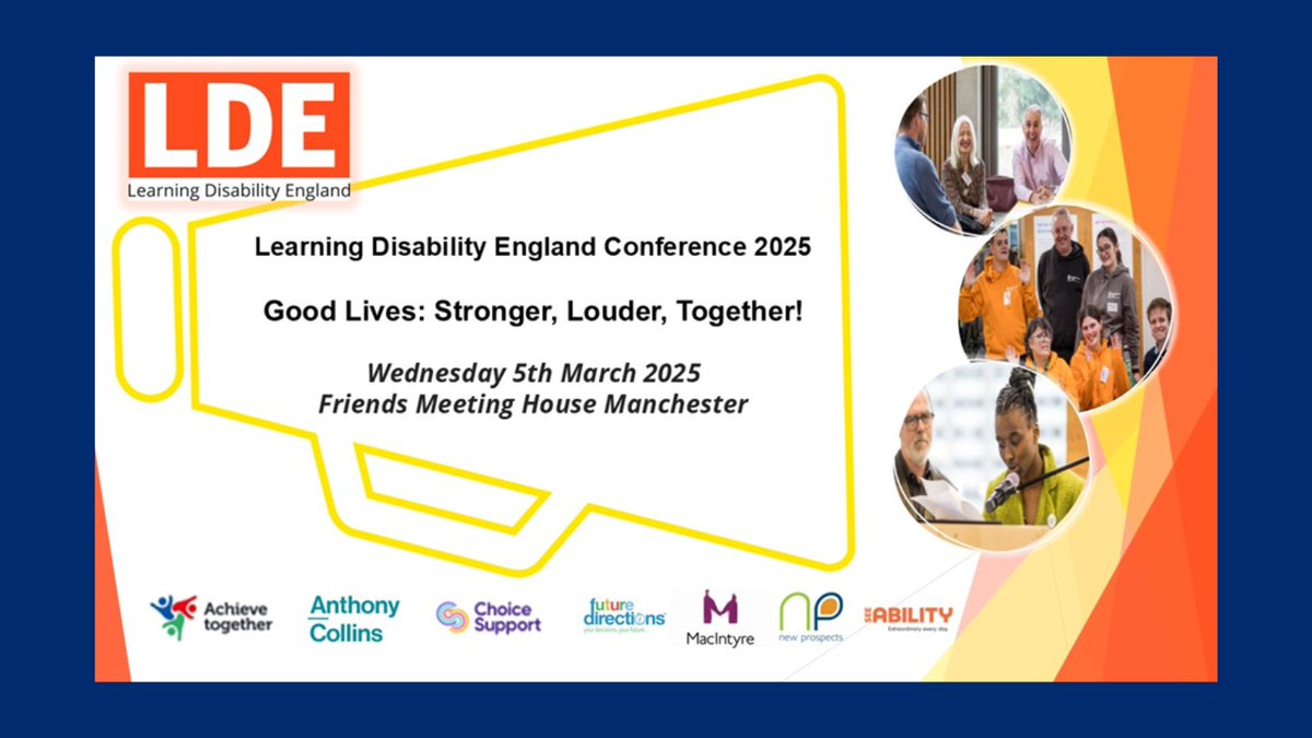 You can now book your place at the Learning Disability England Conference 2025. If you have never been, get a flavour by reading this blog by our CEO, Sarah Maguire:  learningdisabilityengland.org.uk/news/latest-ne… #ActionTowardsGoodLives #Manchester #SocialCare #SupportWorker