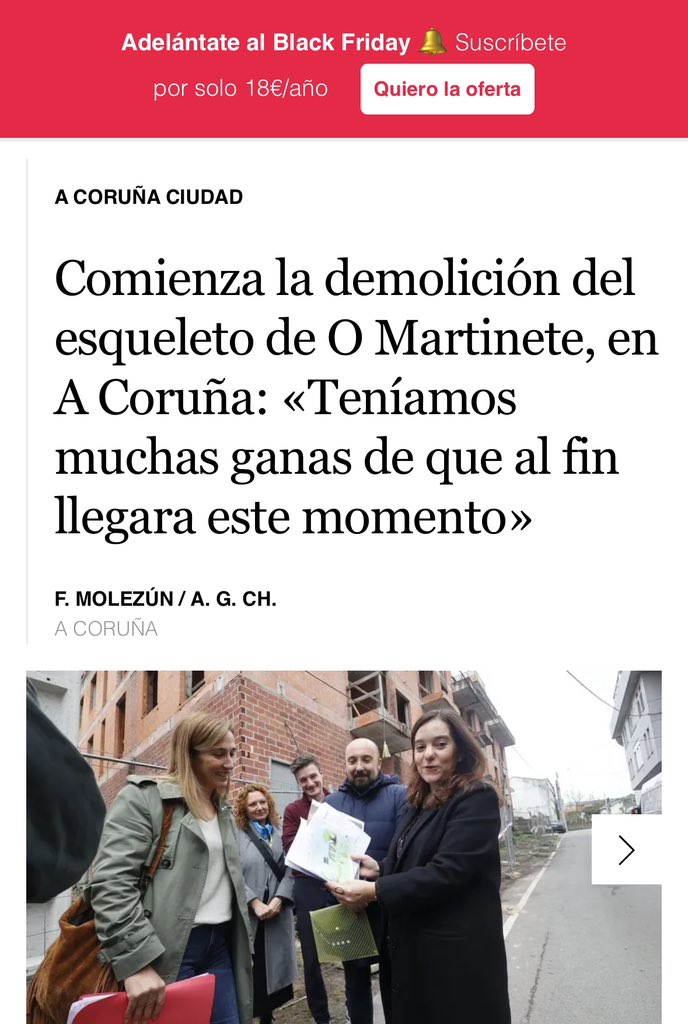 De la gente que sale en la foto con <a href="/inesreygarcia/">Inés Rey</a> ,Alcaldesa de La Coruña,solo una vive de verdad en el barrio.De las casi 50 personas que había con la visita de <a href="/vozcoruna/">La Voz de A Coruña</a> la mayoría era gente,con afán de protagonismo y prensa,aprovechándose de la labor de 4.