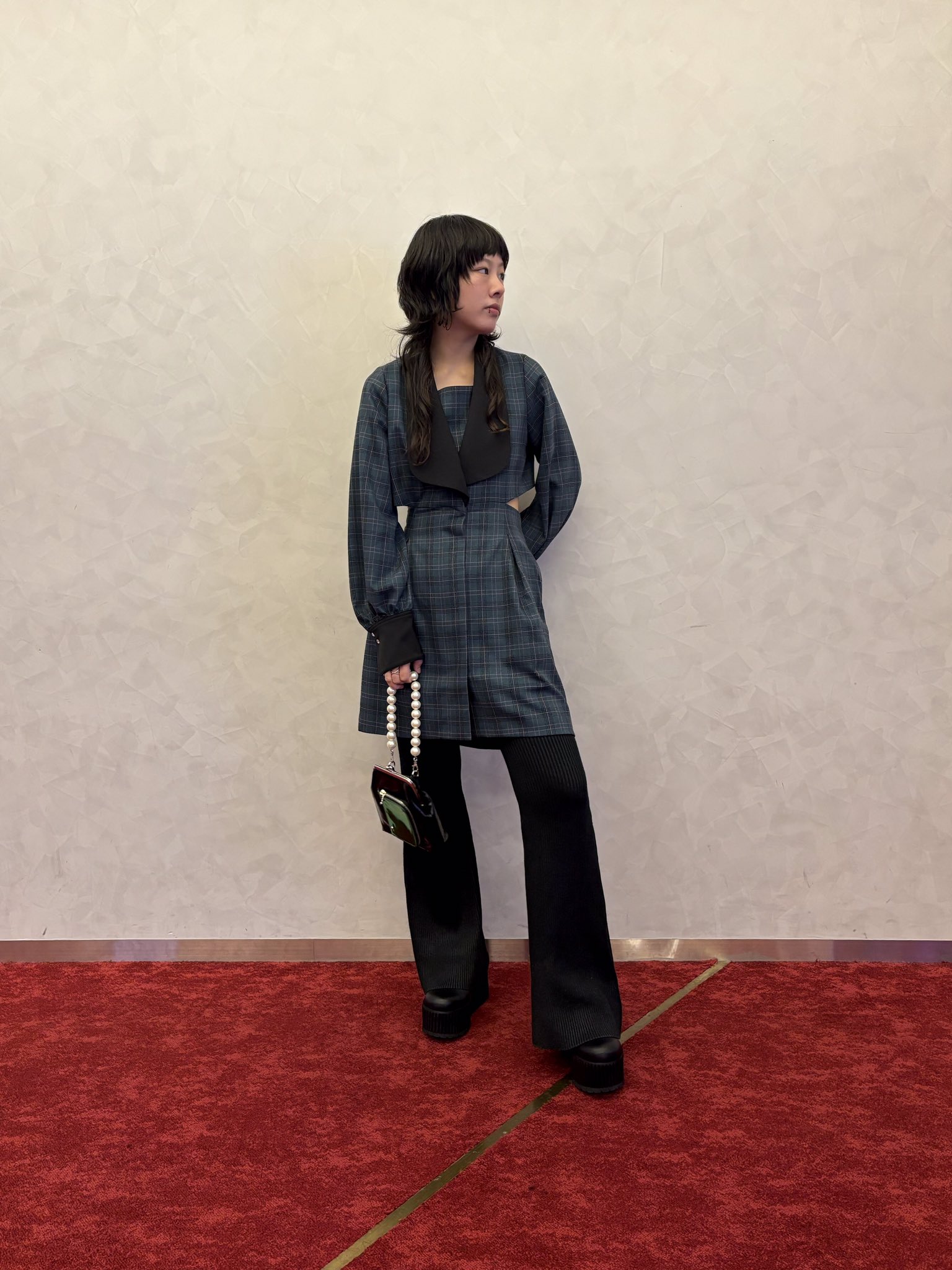 PAMEO POSE Pear Collar JK Mini Dress 【公式通販】