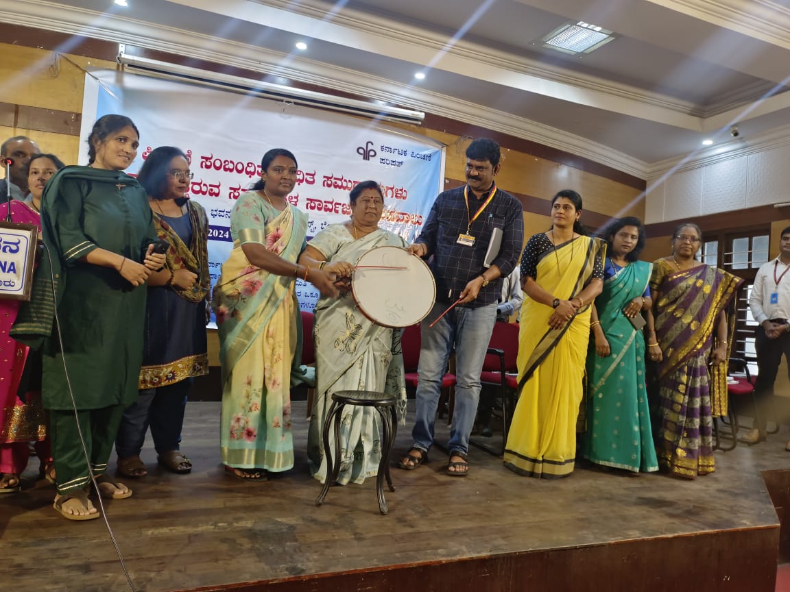 #PensionParishadhKarnataka public hearing inaugurated with the iconic Thamate, a #Dalit Drum! This symbolic gesture promotes inclusivity &amp; empowers marginalized voices.