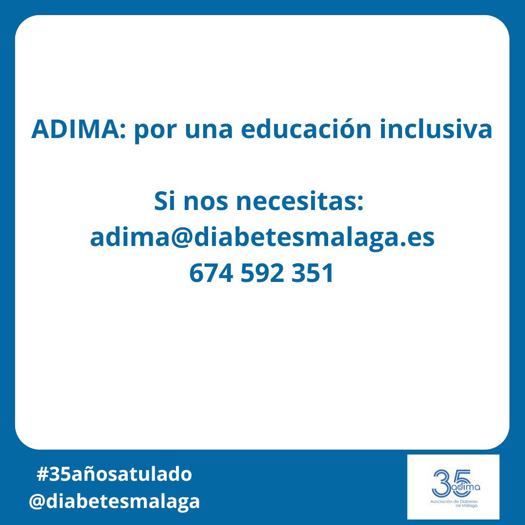 Hoy es el Día de los derechos de la Infancia. 
En él, desde la Asociación de Diabetes, reclamamos sobre todo que se cumpla el derecho nº7: el derecho a la educación. Una educación que debe ser #inclusiva atendiendo a la diversidad de todo el alumnado.