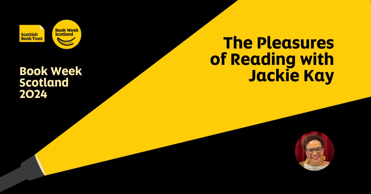 There's still time to book an online ticket to join us with <a href="/PortyBooks/">The Portobello Bookshop</a> for The Pleasures of Reading with <a href="/JackieKayPoet/">Jackie Kay</a> this evening at 7pm.

Register for your free ticket now, and hope to see you on the livestream! #BookWeekScotland

🎟️ scottishbooktrust.com/book-week-scot…