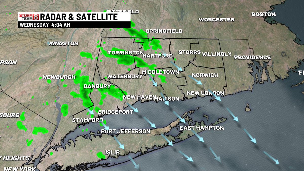 gilsimmons's tweet photo. Smoky in some areas again this morning with a few spotty showers....dry &amp; mild later on with temps reaching up to 60! Stormy tomorrow! Join us on @WTNH https://t.co/tFMdf3OAFQ