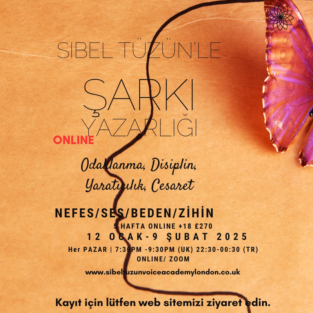 5 Haftalık Online Şarkı Yazarlığı Atölyemiz Başlıyor! Bilgi ve kayıt için twoflowersinthegrass.co.uk/book-online/ol…
