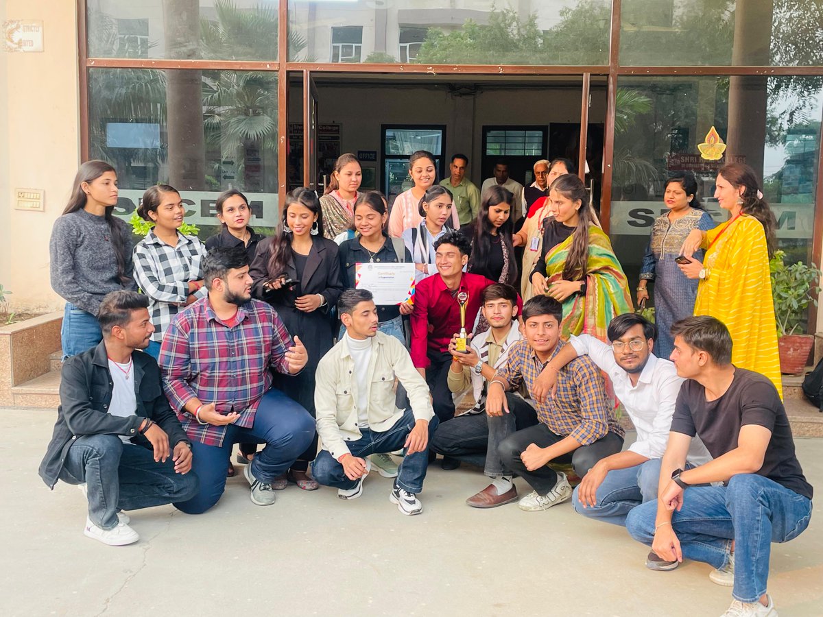 srcemcollege's tweet photo. Another  feather  in the  cap of  S R C E M The  college  was declared  third  best  in the  cultural  events  in SVS university  today  congratulations  to  all  and  thanks  to the  efforts  of the  team https://t.co/PzGkQv9758