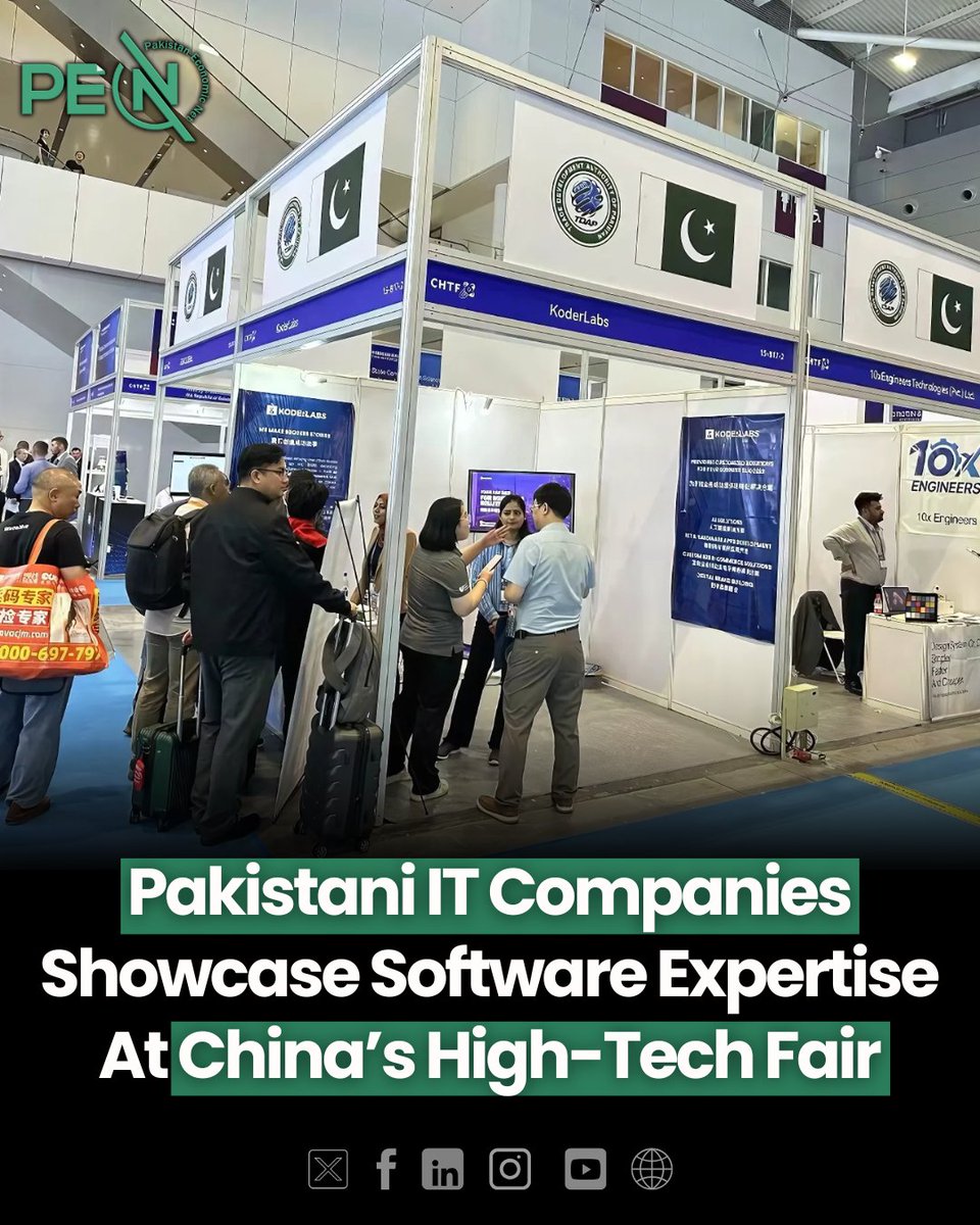 NetPakistan's tweet photo. Pakistani🇵🇰 custom software development companies showcased their expertise at the 26th China International High-tech Fair (#CHTF) in #Shenzhen from November 14 to 16.
Among the participants, Koder Labs, a #Karachi-based firm specializing in website design, mobile app development, e-commerce solutions, and business data analysis, made a notable debut in the Chinese high-tech market. The company aimed to establish partnerships with #Chinese🇨🇳 enterprises and expand its global footprint.
https://t.co/1tlgSP5Z7K
#PakTech #ChinaTechFair #KoderLabs #PakChinaCollaboration