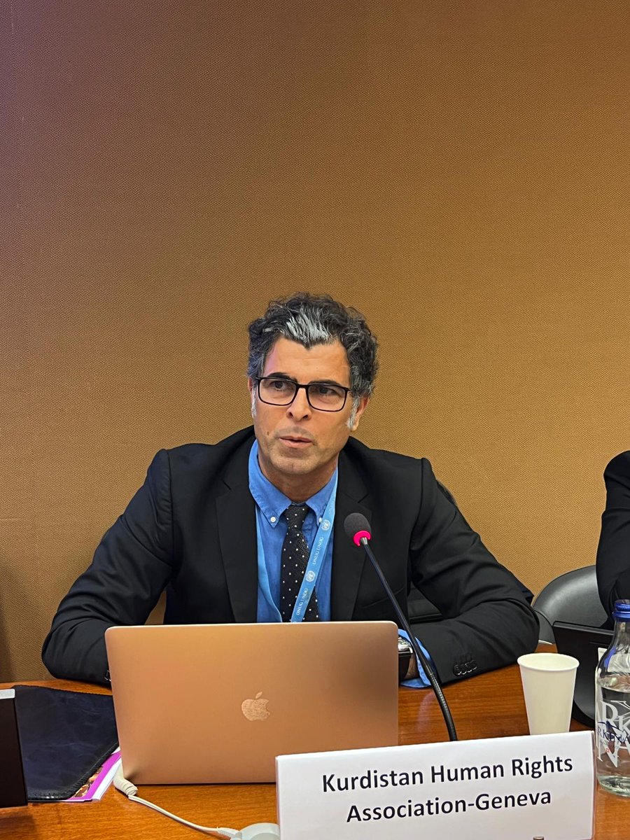 UPRinfo's tweet photo. #PS48 KMMK-G raised awareness on the situation of #Minorities in 🇮🇷. They urged #Iran to ensure an #Education in the mother tongue of minority groups, to clear its territory from #Landmines, and to constitutionally ensure #EqualRights for all ethnic or religious minorities https://t.co/17Udkrsfiz